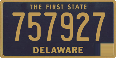 DE license plate 757927