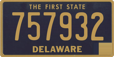 DE license plate 757932