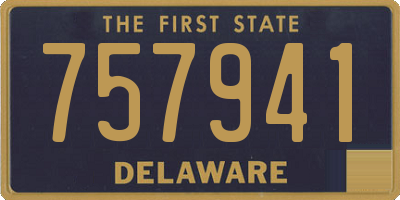 DE license plate 757941