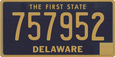 DE license plate 757952