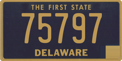 DE license plate 75797