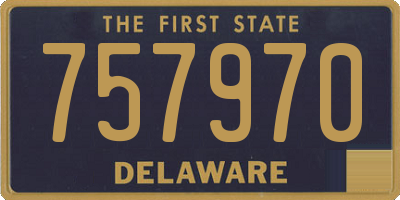DE license plate 757970