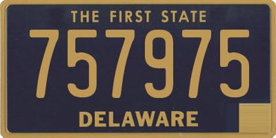 DE license plate 757975