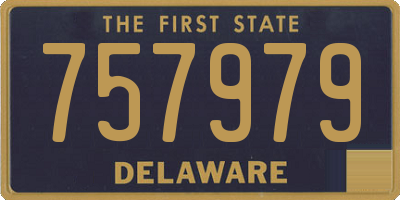 DE license plate 757979