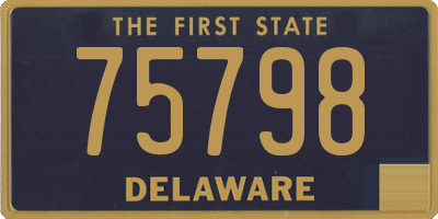 DE license plate 75798