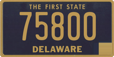 DE license plate 75800