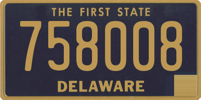 DE license plate 758008