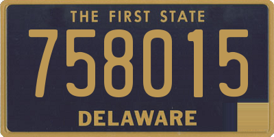 DE license plate 758015