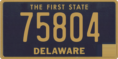 DE license plate 75804