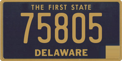 DE license plate 75805