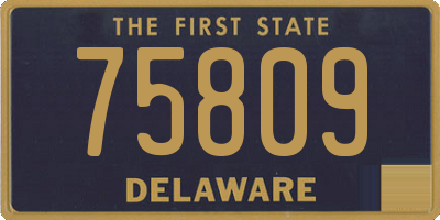 DE license plate 75809