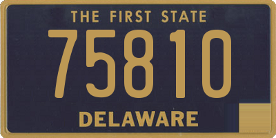 DE license plate 75810