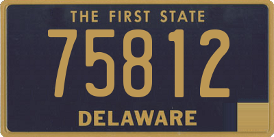 DE license plate 75812