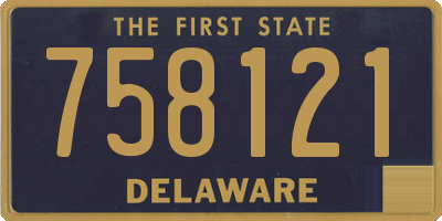 DE license plate 758121