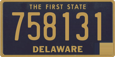 DE license plate 758131