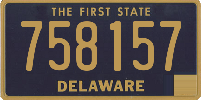 DE license plate 758157