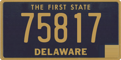DE license plate 75817