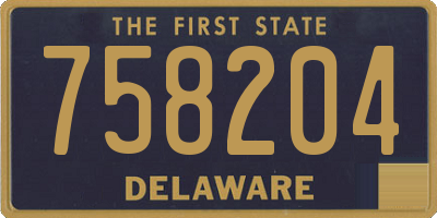 DE license plate 758204