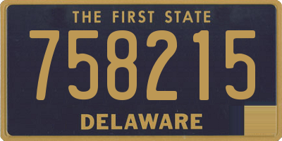 DE license plate 758215