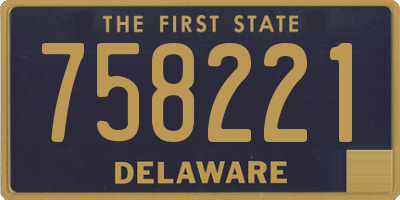 DE license plate 758221
