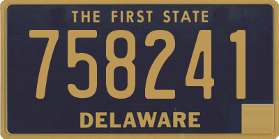 DE license plate 758241