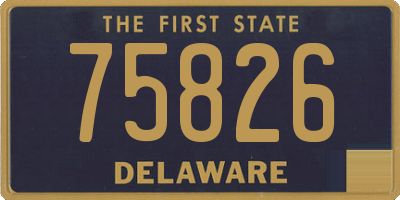 DE license plate 75826