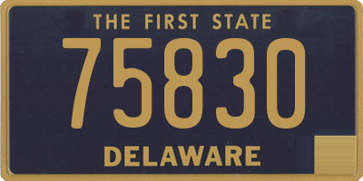 DE license plate 75830