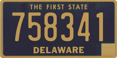 DE license plate 758341