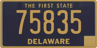 DE license plate 75835