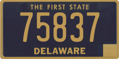DE license plate 75837