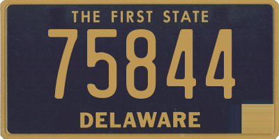 DE license plate 75844