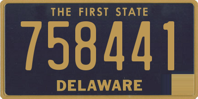 DE license plate 758441