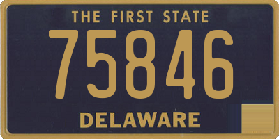 DE license plate 75846