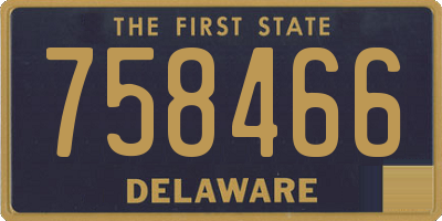 DE license plate 758466