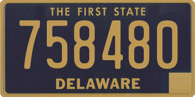 DE license plate 758480