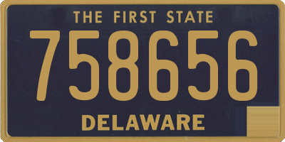 DE license plate 758656