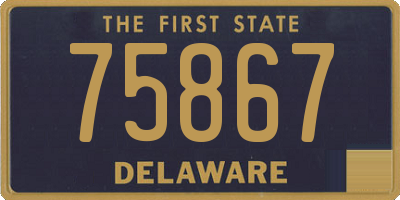 DE license plate 75867