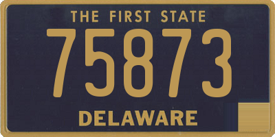 DE license plate 75873