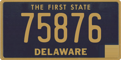 DE license plate 75876