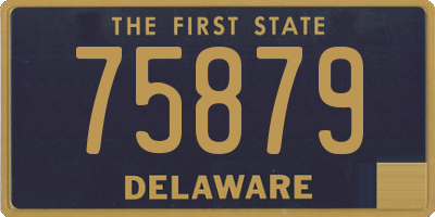 DE license plate 75879