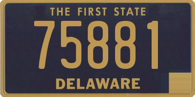 DE license plate 75881