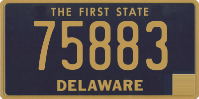 DE license plate 75883