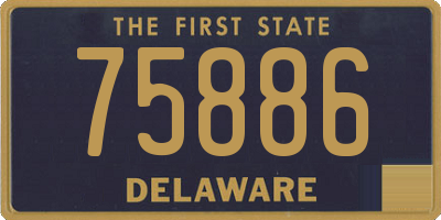 DE license plate 75886
