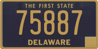DE license plate 75887