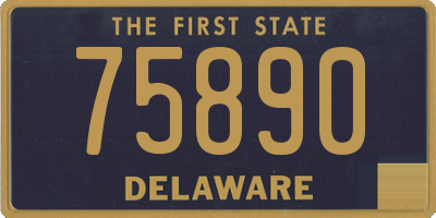 DE license plate 75890