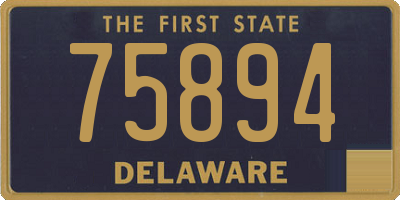 DE license plate 75894