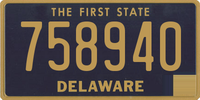 DE license plate 758940