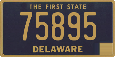 DE license plate 75895