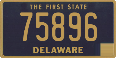 DE license plate 75896