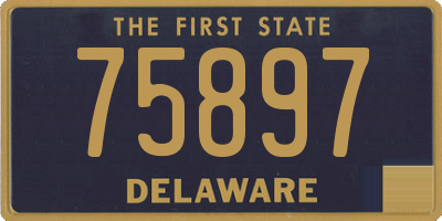 DE license plate 75897